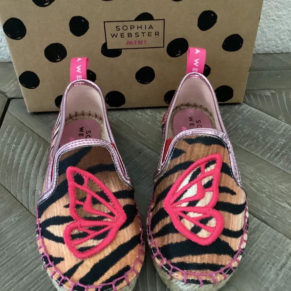 SOPHIA WEBSTER Kids' Butterfly Espadrille Flat (Toddler Kid) 10US / 26E